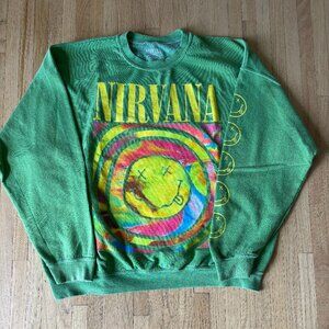 Nirvana sweatshirt size S/M in green